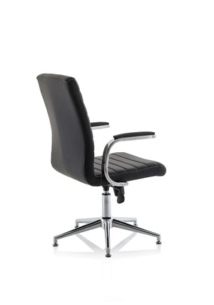 Ezra Medium Back Leather Executive Office Chair With Arms KCUP1692 7