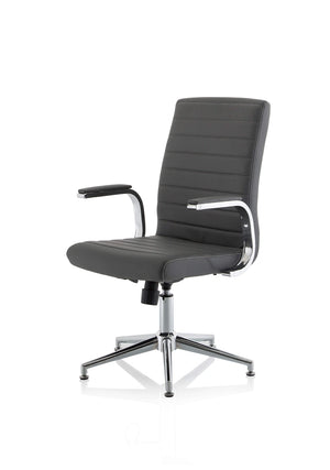 Ezra Medium Back Leather Executive Office Chair With Arms KCUP1694 4