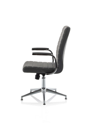 Ezra Medium Back Leather Executive Office Chair With Arms KCUP1694 5