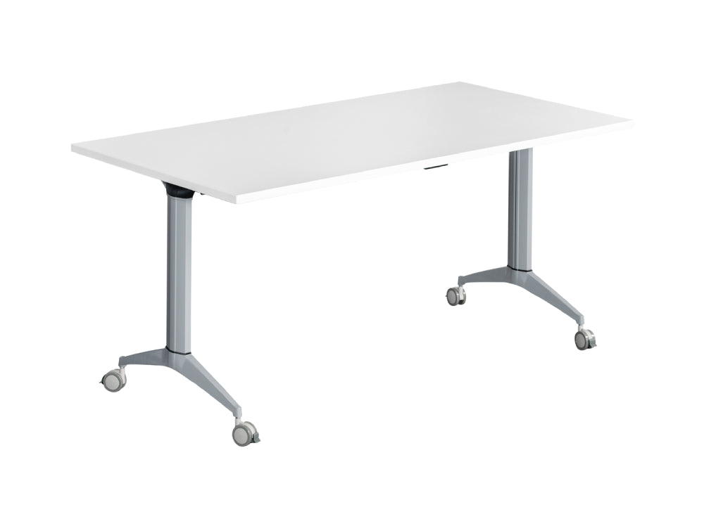 Fliptop 1200mm Training Table with Locking Castors Beech and Black