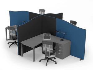 Flite Softline Desk Mounted Curved Top 5