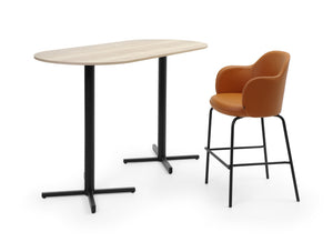 Flos High Stool with Footrest with Hightop Table