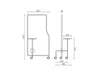 Flos Mobile Freestanding Screen Dimensions
