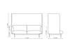 Fora Upholstered Acoustic Sofa Dimensions
