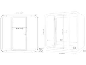 Framery Q Meeting Pod Dimensions