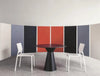 Gaber Diamante Acoustic Hanging Wall Panels Multicolour With Table And Chair