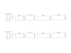 Gaber Format Canteen Table Size Chart