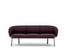 Grace 3 Seater Sofa On 4 Legged Base With Purple Frame And Deep Foamed Cushion