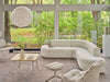 Grace Coffee Table with Modular Sofa and Lounge Chair in Living Room Setting