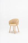 Grace Office Chair with Four Wooden Legs 3