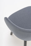 Grace Office Chair with Four Wooden Legs Detail 3
