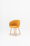 Grace Office Chair with Four Wooden Legs