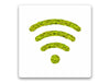 Green Mood Pictogram Wifi With Border