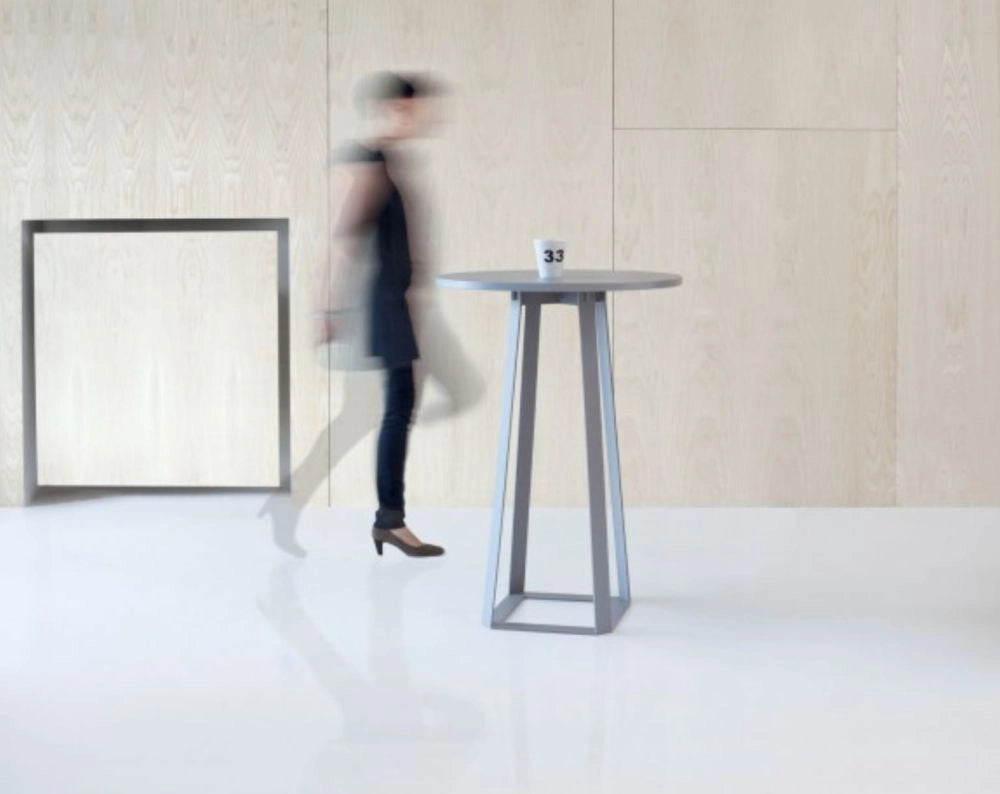 H2 Hightop Table in Grey Finish