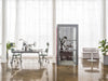 Hako Acoustic Boothwith Bench Desk and Modular Sofa in Reception Setting