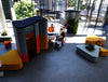 Hana Compact Acoustic Phone Booth Top View in Seating Area