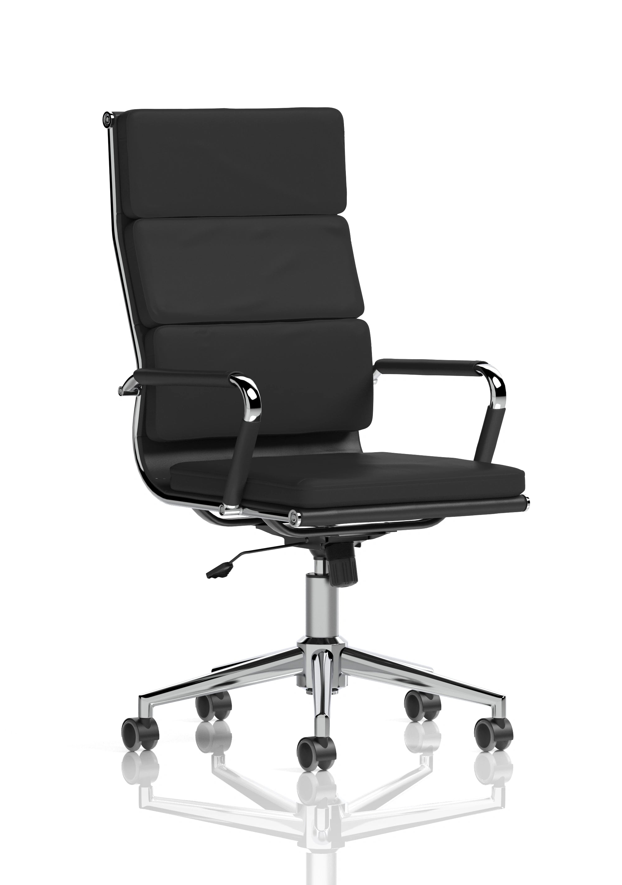 Hawkes Black Pu Chrome Frame Executive Chair EX000219 1