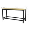 Heavy-Duty Steel Workbench with 25mm MDF Top 1.8m AP0618 5