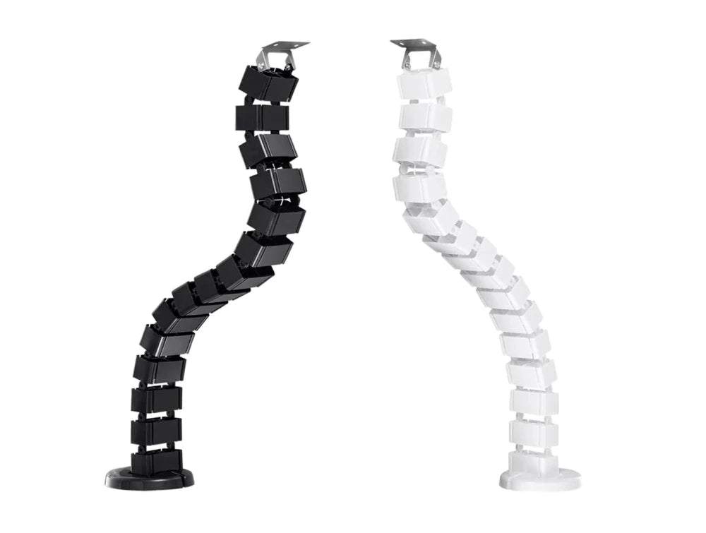 Height Adjustable Square Cable Spine White and Black
