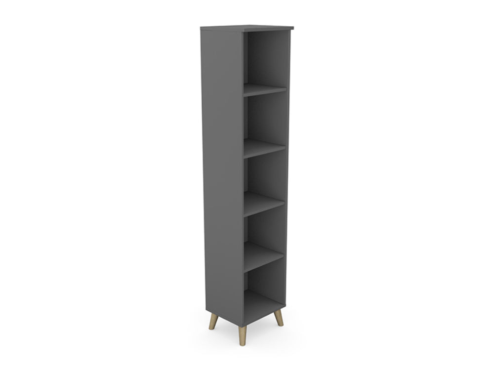 High Narrow Bookcase SV 03 in Grey Finish