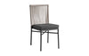 Holt Side Chair Natural Weave Grey Cushion