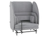 Home Super Comfy Armchair With Shield And Table In Black Frame Colour Finish