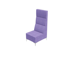 Huddle Modular High Seating Pod Solo Purple Module