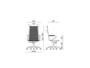 Ice Executive Office Chair 4 Dimensions