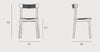 Icho Mio Wooden Dining Chair Dimenions