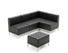 Infinity Modular Corner Unit Sofa Chair Black Soft Bonded Leather BR000198 8
