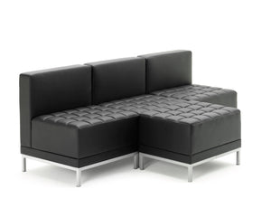 Infinity Modular Cube Chair Black Soft Bonded Leather BR000199 4