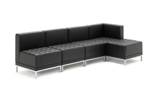 Infinity Modular Cube Chair Black Soft Bonded Leather BR000199 8