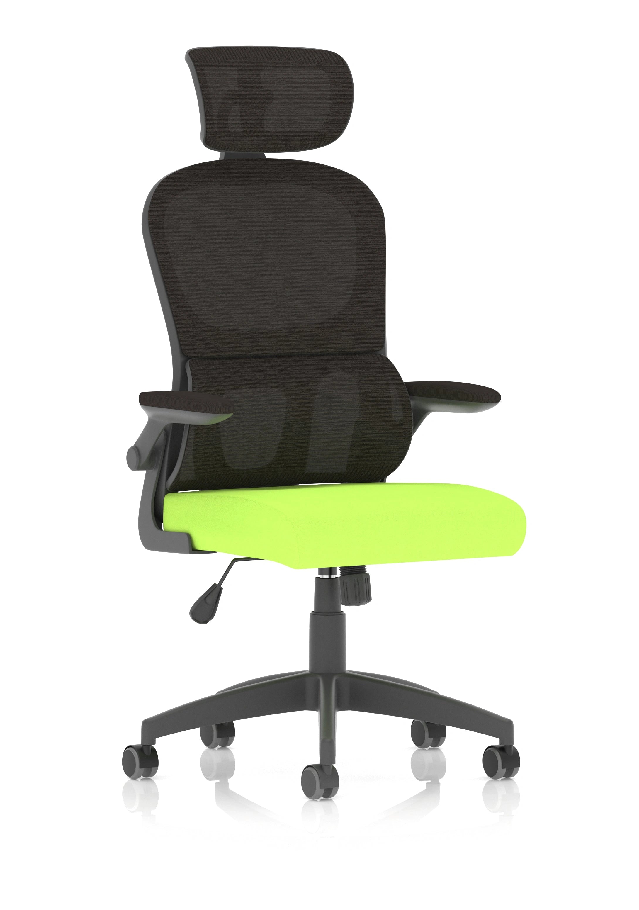 Iris Task Operator Mesh Back Fabric Seat With Headrest KCUP2032 1