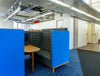 Jig Cave 4 Seaters Acoustic Meeting Pod With Wood Frame In Reception Area