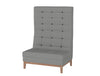 Jig Modular High Back Soft Seating Range Straight Unit In Grey