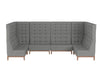 Jig Modular High Back Soft Seating Range In Grey