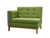 Jig Modular Low Back Soft Seating End Right In Green