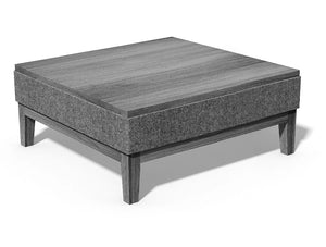 Jig Upholstered Low Coffee Table Square In Grey