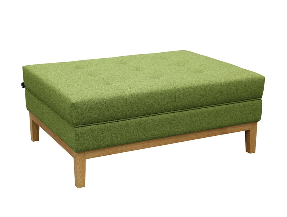 Jig Rectangular Ottoman Bench In Green