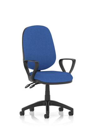 Eclipse Plus II Lever Task Operator Chair Blue With Loop Arms Image 2