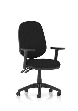 Eclipse Plus II Lever Task Operator Chair Black With Height Adjustable Arms
