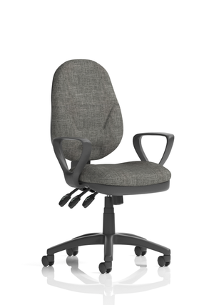 Eclipse Plus XL Lever Task Operator Chair Charcoal With Loop Arms