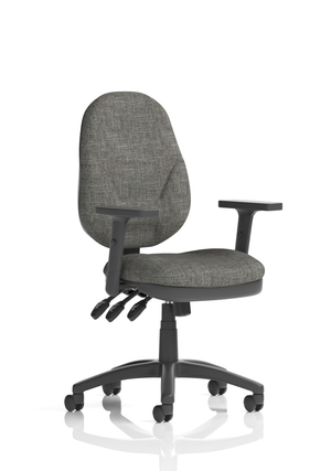 Eclipse Plus XL Lever Task Operator Chair Charcoal With Height Adjustable Arms Image 2