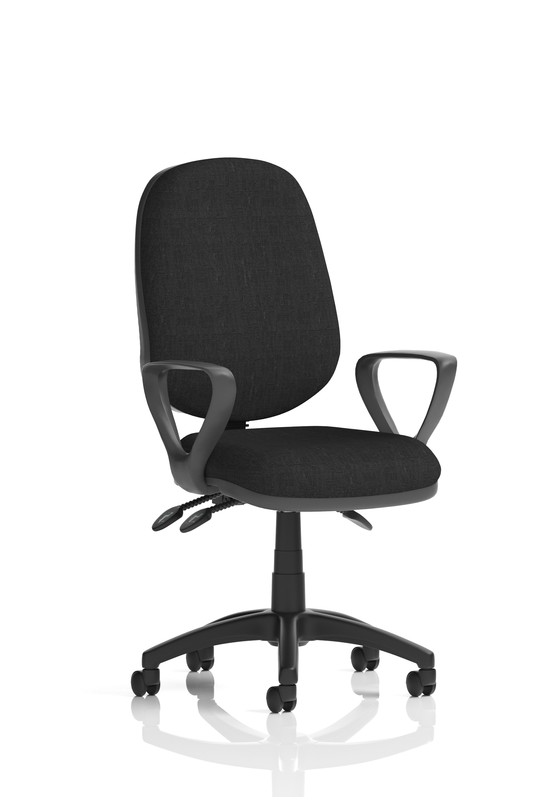 Eclipse Plus III Lever Task Operator Chair Black With Loop Arms