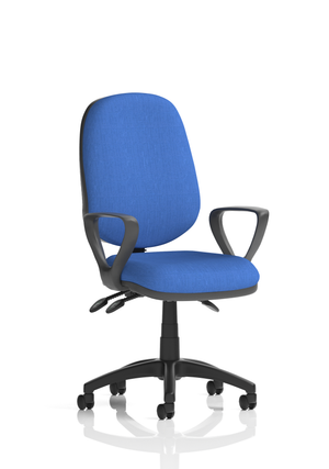 Eclipse Plus III Lever Task Operator Chair Blue With Loop Arms