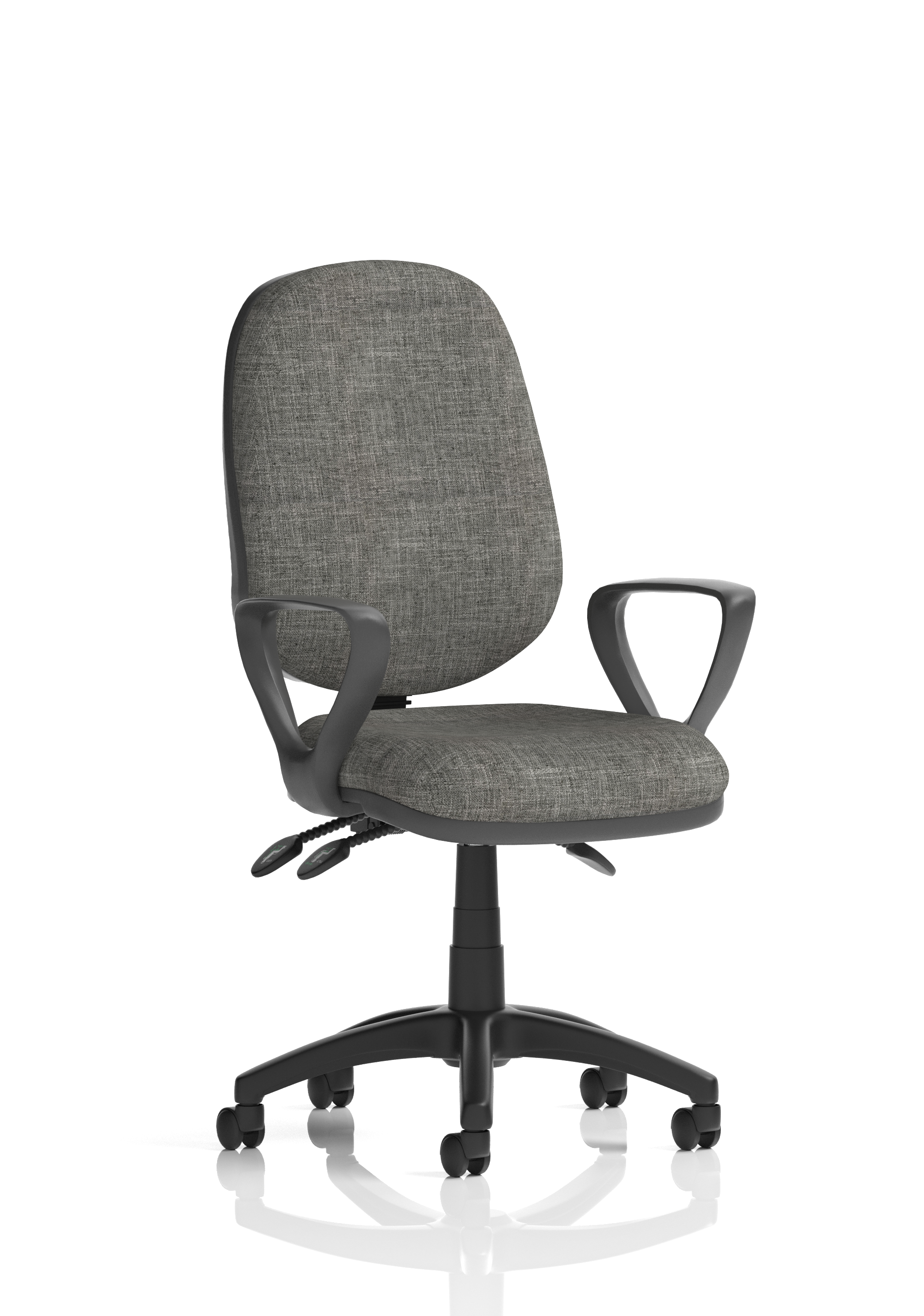 Eclipse Plus III Lever Task Operator Chair Black With Loop Arms