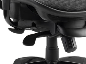 Stealth Shadow Ergo Posture Chair Black Mesh Seat And Back  With Arms And Headrest Image 4
