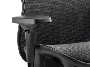 Stealth Shadow Ergo Posture Chair Black Mesh Seat And Back  With Arms And Headrest Image 3