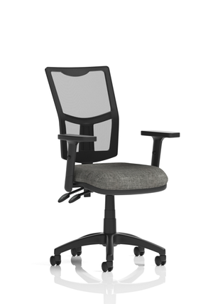 Eclipse Plus II Lever Task Operator Chair Mesh Back With Charcoal Seat With Height Adjustable Arms Image 2