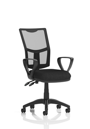 Eclipse Plus II Lever Task Operator Chair Mesh Back With Black Seat With loop Arms Image 2